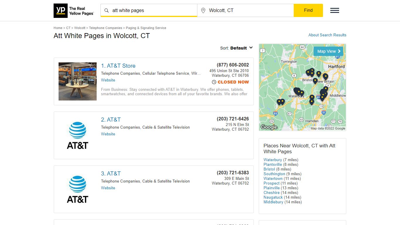 Att White Pages in Wolcott, CT with Reviews - YP.com